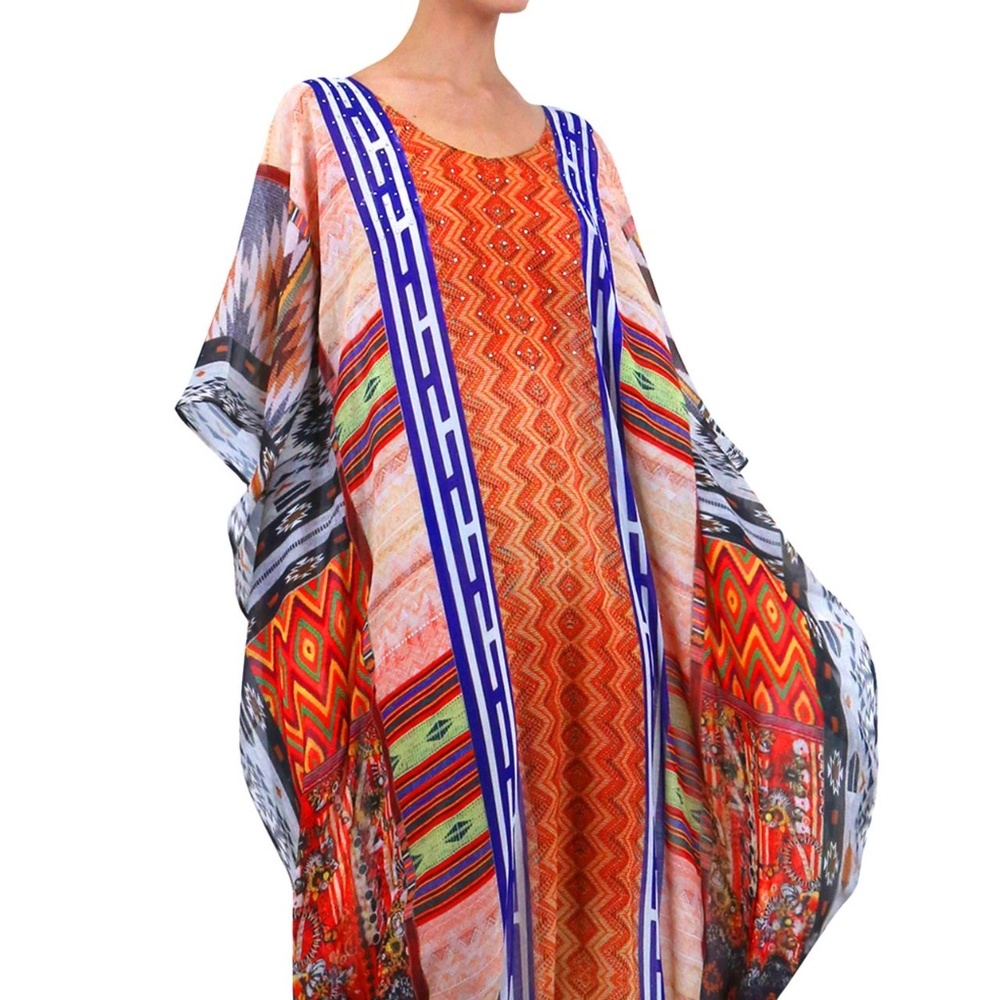 Caftans -Women's Kaftan Dress - Colors Of Fashion